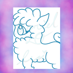 Size: 2000x2000 | Tagged: oc name needed, safe, artist:asriel20asi, oc, oc only, alpaca, alpaca oc, digital art, female oc, high res, simple background, solo