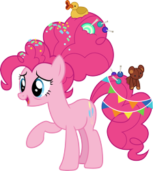 Size: 3000x3346 | Tagged: safe, artist:cloudy glow, pinkie pie, earth pony, pony, g4, the last problem, .ai available, female, high res, mare, middle aged, older, older pinkie pie, simple background, solo, transparent background, vector