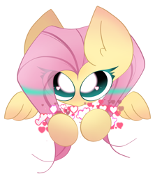 Size: 2000x2250 | Tagged: safe, artist:miryelis, fluttershy, pegasus, pony, g4, blushing, cute, ear fluff, emoji, female, heart, heart eyes, hearts and hooves day, high res, holiday, long hair, long mane, looking at you, mare, simple background, solo, valentine, valentine's day, white background, wingding eyes, wings