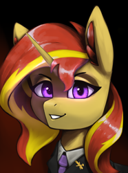 Size: 3120x4200 | Tagged: source needed, safe, artist:闪电_lightning, sunset shimmer, pony, unicorn, equestria at war mod, g4, clothes, cosplay, costume