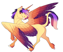 Size: 1800x1500 | Tagged: safe, artist:uunicornicc, oc, oc only, alicorn, pony, alicorn oc, colored wings, gradient wings, horn, male, multicolored wings, simple background, solo, stallion, transparent background, wings