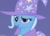 Size: 592x422 | Tagged: safe, screencap, trixie, pony, unicorn, boast busters, g4, season 1, brooch, bust, cape, clothes, cropped, female, hat, imgflip, jewelry, mare, open mouth, open smile, raised eyebrow, smiling, solo, trixie's brooch, trixie's cape, trixie's hat