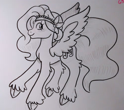 Size: 1280x1131 | Tagged: safe, artist:treespright, pipp petals, pegasus, pony, g5, my little pony: a new generation, sketch, solo, traditional art