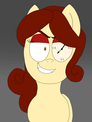 Size: 2250x3000 | Tagged: safe, artist:professorventurer, oc, oc:clockmare, pony, clock, eyeshadow, high res, looking at you, makeup, smiling, smiling at you