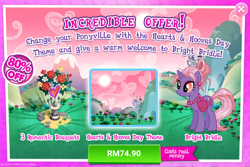 Size: 1034x692 | Tagged: safe, gameloft, bright bridle, g4, my little pony: magic princess, advertisement, costs real money, female, mare, sale