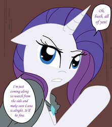 Size: 600x678 | Tagged: safe, artist:ask--luna-and-rarity, rarity, pony, unicorn, series:arc 1, g4, cloak, clothes, solo