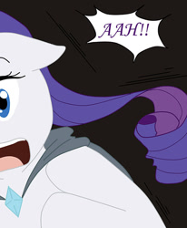 Size: 570x692 | Tagged: safe, artist:ask--luna-and-rarity, rarity, pony, unicorn, series:arc 1, g4, box, cloak, clothes, solo