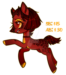 Size: 1280x1453 | Tagged: safe, artist:miioko, oc, oc only, earth pony, pony, choker, colored hooves, deviantart watermark, earth pony oc, eyelashes, female, horns, mare, obtrusive watermark, simple background, smiling, solo, transparent background, watermark