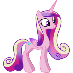 Size: 8000x8000 | Tagged: safe, artist:laszlvfx, princess cadance, pony, g4, absurd resolution, concave belly, missing accessory, simple background, slender, solo, thin, transparent background, vector