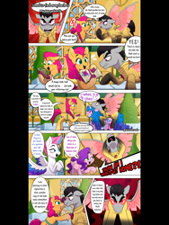 Size: 1620x2160 | Tagged: safe, alternate version, artist:alinabr00k, izzy moonbow, pipp petals, sunny starscout, zipp storm, earth pony, pegasus, pony, unicorn, g5, my little pony: a new generation, arrowverse, comic, crossover, eobard thawne, female, male, mare, ponified, reverse-flash, stallion