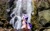 Size: 2048x1273 | Tagged: safe, photographer:pakapaka1993, starlight glimmer, pony, unicorn, g4, irl, japan, leaf, photo, plushie, rock, solo, summer, tree, water, waterfall, winter