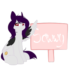 Size: 3000x3000 | Tagged: safe, artist:xcinnamon-twistx, oc, oc only, oc:cinnamon twist, pegasus, pony, apology, crying, high res, sad, simple background, solo, sorry, transparent background