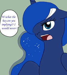 Size: 600x674 | Tagged: safe, artist:ask--luna-and-rarity, princess luna, alicorn, pony, series:arc 1, g4, bandage, solo