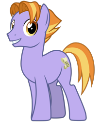 Size: 2500x3000 | Tagged: safe, artist:cheezedoodle96, auburn vision, earth pony, pony, g4, .svg available, friendship student, full body, grin, high res, hooves, looking at you, male, simple background, smiling, solo, stallion, standing, svg, tail, transparent background, two toned mane, two toned tail, vector
