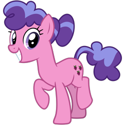 Size: 3000x3000 | Tagged: safe, artist:cheezedoodle96, berry blend, berry bliss, earth pony, pony, g4, .svg available, female, friendship student, full body, grin, high res, hooves, looking at you, mare, raised hoof, raised leg, simple background, smiling, smiling at you, solo, standing, standing on two hooves, svg, tail, transparent background, two toned mane, two toned tail, vector, wide smile