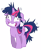 Size: 3300x4000 | Tagged: safe, artist:misterlolrus, twilight sparkle, pony, unicorn, g4, lesson zero, my little pony: friendship is magic, .psd available, ears back, faic, female, full body, high res, hooves, horn, mare, messy mane, shrunken pupils, simple background, solo, transparent background, twilight snapple, unicorn twilight, vector