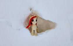 Size: 2048x1305 | Tagged: safe, photographer:pakapaka1993, oc, oc only, oc:poniko, earth pony, pony, earth pony oc, irl, japan, photo, plushie, snow, winter