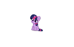 Size: 8400x5300 | Tagged: safe, artist:kittyrosie, twilight sparkle, alicorn, pony, g4, absurd resolution, cute, female, full body, horn, mare, signature, simple background, sitting, smiling, smol, solo, tiny, twiabetes, twilight sparkle (alicorn), white background, wings
