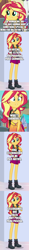 Size: 500x4248 | Tagged: safe, edit, edited screencap, screencap, sunset shimmer, equestria girls, g4, my little pony equestria girls: better together, argentina, comic, holiday, human sunset, screencap comic, self paradox, self ponidox, spanish, translated in the description, valentine's day
