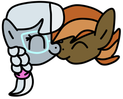 Size: 1000x800 | Tagged: safe, artist:jadeharmony, button mash, silver spoon, earth pony, pony, g4, boop, colt, duo, eyes closed, female, filly, foal, glasses, male, noseboop, shipping, silvermash, simple background, straight, transparent background