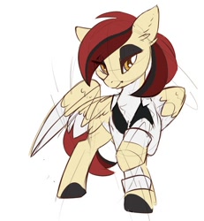 Size: 544x590 | Tagged: safe, artist:beardie, oc, oc only, oc:casino royale, pegasus, pony, clothes, female, shirt, simple background, solo, white background