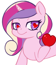 Size: 2328x2715 | Tagged: safe, artist:wild-thunder06, princess cadance, alicorn, pony, g4, heart, heart eyes, high res, simple background, solo, transparent background, wingding eyes