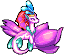Size: 1016x880 | Tagged: safe, artist:bloody-pink, artist:dasheroni, queen novo, seapony (g4), g4, my little pony: the movie, colored pupils, crown, dorsal fin, female, fin wings, fins, fish tail, flowing tail, jewelry, manepxls, pixel art, purple eyes, purple tail, purple wings, pxls.space, regalia, simple background, smiling, solo, tail, transparent background, wings