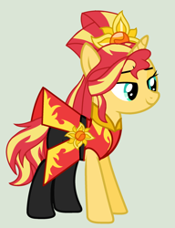 Size: 1736x2264 | Tagged: safe, artist:yulianapie26, sunset shimmer, pony, unicorn, equestria girls, g4, my little pony equestria girls: legend of everfree, base used, clothes, crystal guardian, dress, equestria girls outfit, eyelashes, female, mare, simple background, solo