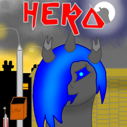 Size: 768x768 | Tagged: safe, oc, oc:c-heroine, series:hero maiden, colored, digital art, heavy metal, iron maiden, ponified, ponified album cover