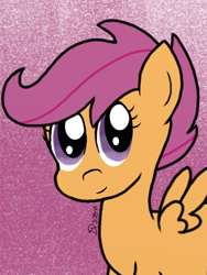 Size: 442x588 | Tagged: safe, artist:iwuvda3nd3rmanz, scootaloo, pony, g4, 2015, female, filly, foal, solo