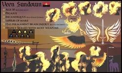 Size: 5000x3000 | Tagged: safe, artist:nsilverdraws, artist:veen, oc, oc only, oc:aalst the blade of society, oc:astral moonsyde, oc:veen sundown, horse, pegasus, pony, unicorn, abstract, abstract background, backstory, backstory in description, bio in description, blackletter, blonde, butt, chest fluff, cute, cutie mark, dork, ear piercing, expressions, female, flag, fluffy, happy, heart, high res, jewelry, laughing, leg fluff, magic, male, mare, mountain, mountain range, name, pegasus oc, piercing, plot, ponytail, reference sheet, scimitar, simple background, size comparison, size difference, smug, solo, spread wings, stallion, standing, startled, sun, sundown clan, sunset, surprised, sword, tail, tail piercing, text, tired, weapon, wing piercing, wings