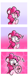 Size: 1075x2893 | Tagged: safe, artist:sourspot, pinkie pie, earth pony, pony, g4, comic, cute, diapinkes, female, happy, happy valentines day, heart, holiday, i love you, looking at you, mare, marker, mouth hold, open mouth, smiling, solo, underhoof, valentine's day