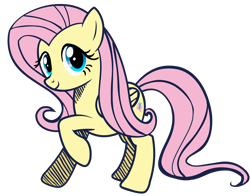 Size: 5941x4652 | Tagged: safe, artist:galaxyart, fluttershy, pegasus, pony, g4, 2012, absurd resolution, old art, simple background, solo, transparent background