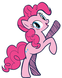 Size: 5346x6690 | Tagged: safe, artist:galaxyart, pinkie pie, earth pony, pony, g4, 2012, absurd resolution, bipedal, old art, simple background, solo, transparent background