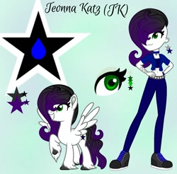 Size: 1184x1167 | Tagged: safe, artist:teonnakatztkgs, oc, oc only, pegasus, pony, equestria girls, g4, base used, duo, equestria girls-ified, hand on hip, pegasus oc, reference sheet, smiling, solo, wings