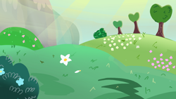 Size: 1280x720 | Tagged: safe, artist:sallyso, background, bush, flower, grass, no pony, outdoors, resource, tree