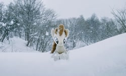 Size: 1024x615 | Tagged: safe, photographer:pakapaka1993, pony, irl, japan, photo, plushie, snow, snowfall, solo, winter