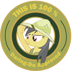 Size: 2334x2313 | Tagged: safe, artist:penguin-616, daring do, pegasus, pony, g4, approval, approved, female, high res, mare, seal of approval, simple background, smiling, solo, transparent background