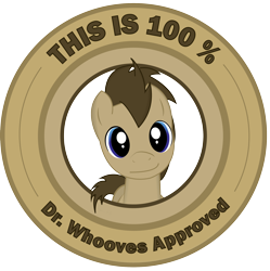 Size: 2336x2348 | Tagged: safe, artist:penguin-616, doctor whooves, time turner, earth pony, pony, g4, approval, approved, high res, male, seal of approval, solo