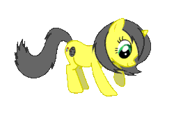 Size: 569x416 | Tagged: safe, artist:maomao27, oc, oc only, oc:pauly sentry, pony, unicorn, 2013, animated, behaving like a dog, digging, female, full body, gif, hooves, horn, looking down, loop, mare, show accurate, simple background, smiling, solo, tail, transparent background, unicorn oc