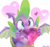 Size: 1280x1200 | Tagged: safe, artist:sketchiix3, spike, dragon, g4, cute, fire ruby, gem, heart, hearts and hooves day, holiday, male, ruby, solo, spikabetes, valentine's day, winged spike, wings