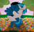 Size: 7200x6600 | Tagged: safe, artist:agkandphotomaker2000, dj pon-3, vinyl scratch, oc, oc:pony video maker, pegasus, pony, unicorn, g4, bipedal, canon x oc, carrying, carrying in arms, female, flower field, hearts and hooves day, holiday, hug, male, shipping, show accurate, spread wings, standing, straight, tree, valentine's day, videoscratch, wings