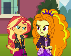 Size: 1024x805 | Tagged: safe, artist:emeraldblast63, adagio dazzle, sunset shimmer, comic:the tale of two sunsets, equestria girls, g4, story included