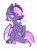 Size: 1532x2048 | Tagged: safe, artist:faultsunrise, oc, oc only, oc:midnight mist, bat pony, pony, bat pony oc, juice, juice box, lidded eyes, purple mane, simple background, sitting, solo, unshorn fetlocks, white background