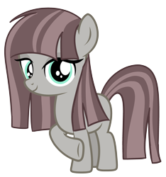 Size: 3503x3739 | Tagged: safe, artist:rubyg242, oc, oc:sandstone pie, earth pony, pony, female, filly, foal, high res, offspring, parent:maud pie, parent:mud briar, parents:maudbriar, simple background, solo, transparent background