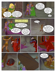 Size: 612x792 | Tagged: safe, artist:greatdinn, artist:newbiespud, edit, edited screencap, screencap, dragon, human, comic:friendship is dragons, g4, barely pony related, bust, clothes, collaboration, comic, dialogue, female, male, screencap comic