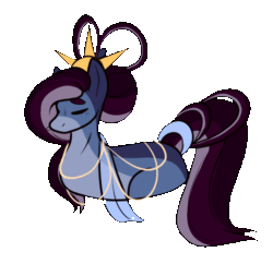 Size: 536x518 | Tagged: safe, artist:cyrinthia, oc, pony, animated, breathing, eyes closed, female, gif, lying, mare, ponyloaf, prone, simple background, snot bubble, solo, transparent background