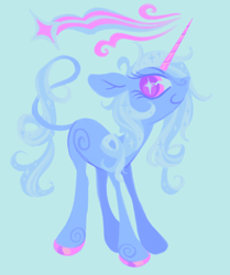 Size: 640x764 | Tagged: safe, artist:peaceandlove26, trixie, pony, unicorn, g4, colored hooves, leonine tail, smiling, solo, tail