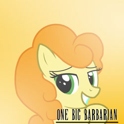 Size: 1280x1280 | Tagged: safe, artist:onebigbarbarian, carrot top, golden harvest, pony, g4, female, mare, simple background, solo