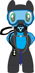 Size: 3829x7990 | Tagged: safe, artist:sonicstreak5344, oc, oc only, pegasus, pony, dive mask, male, pegasus oc, scuba gear, simple background, smiling, solo, sonic the hedgehog, sonic the hedgehog (series), stallion, transparent background, wetsuit